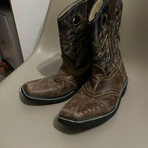 Men's Distressed Leather Western Boots